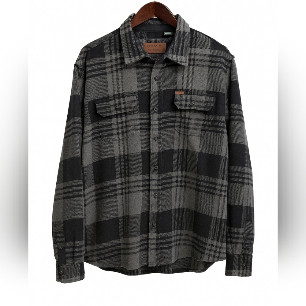 Orvis Men’s Plaid Flannel Shirt
Size: XL